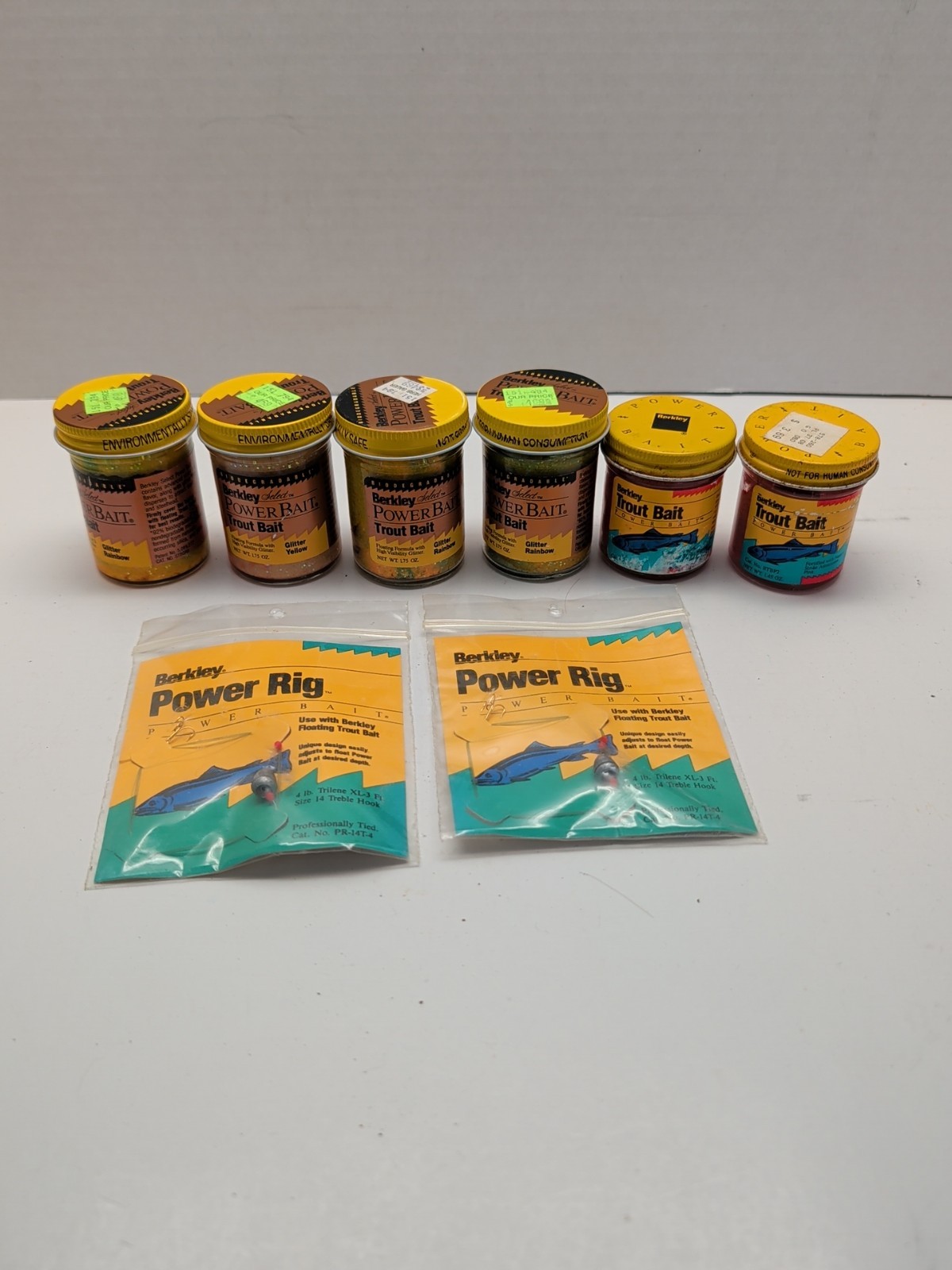 Berkley Select Power Bait Trout Fishing Lot With Power Rig Set 3 New 3 Used