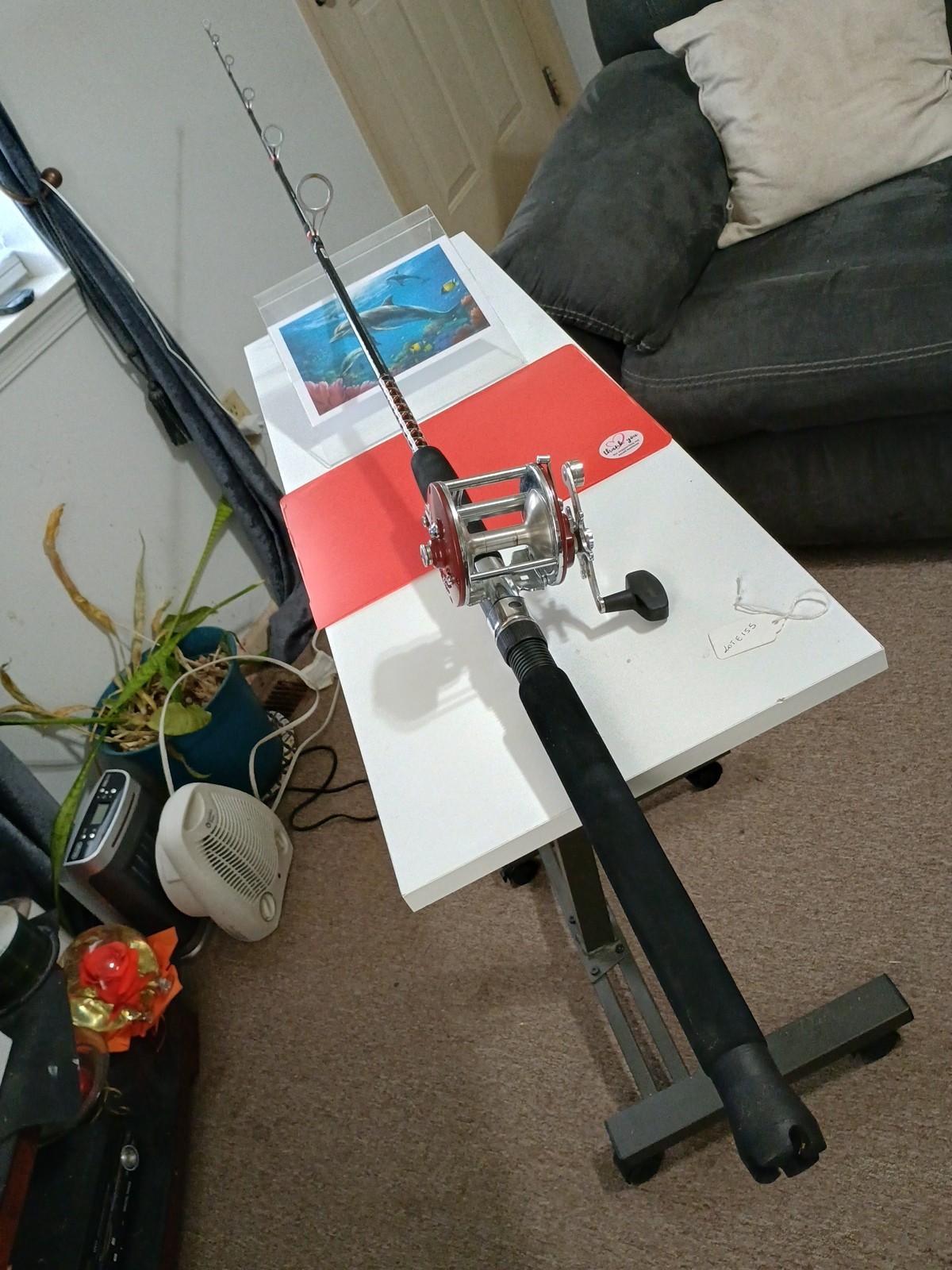 Trolling Fishing Rod Ugly Stik Bigwater 6’6″ Med 12-30lb And Reel Peer 209