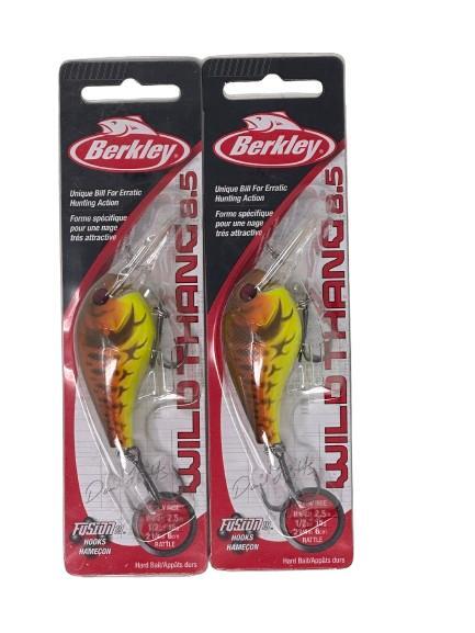 Berkley Wild Thang 8.5 Crankbait – 2PK Burnt Orange Craw  1/2oz & 2-1/4″  Rattle