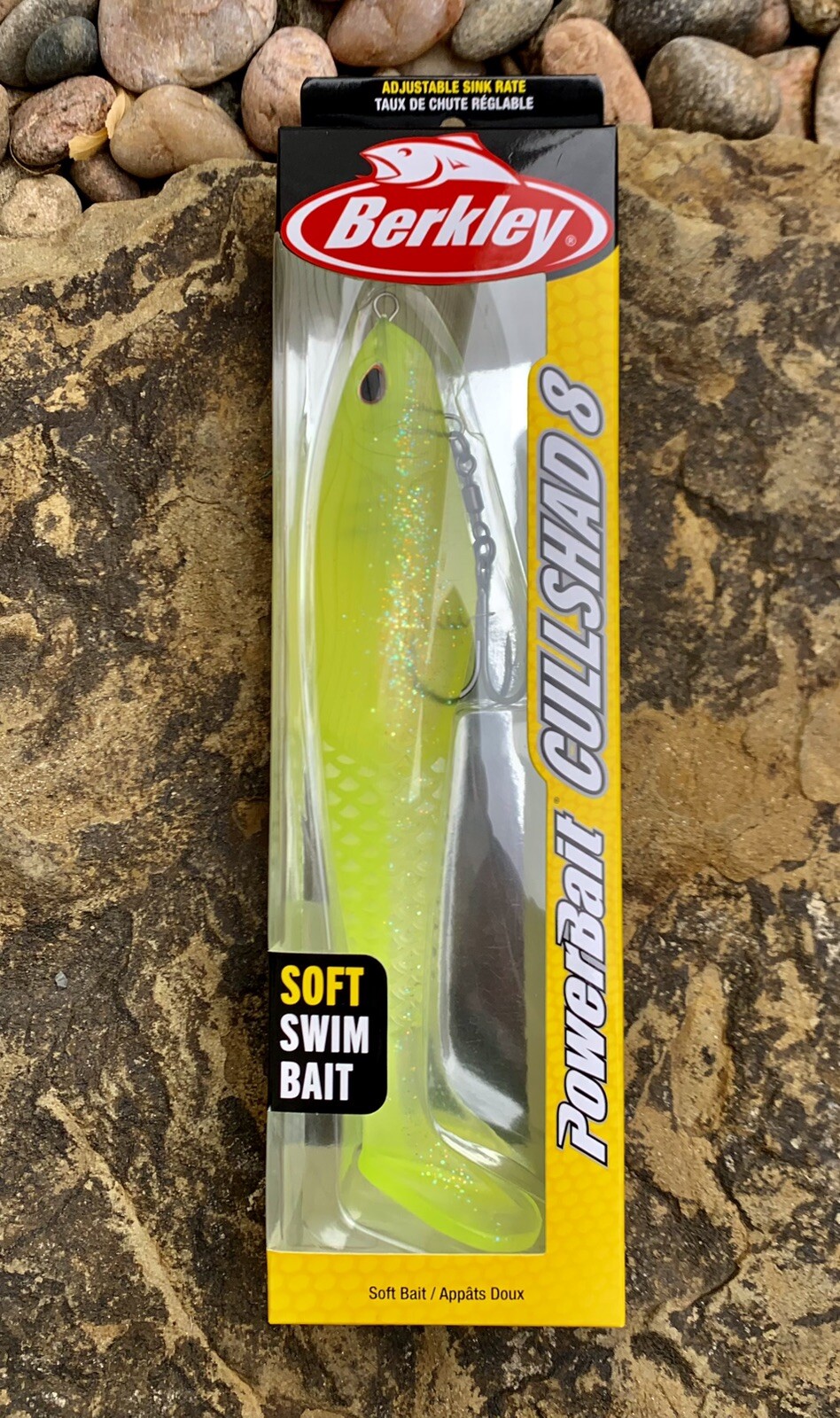 Berkley Powerbait Cullshad 8” Soft Swimbait. Lime Ice. New. Great Color…