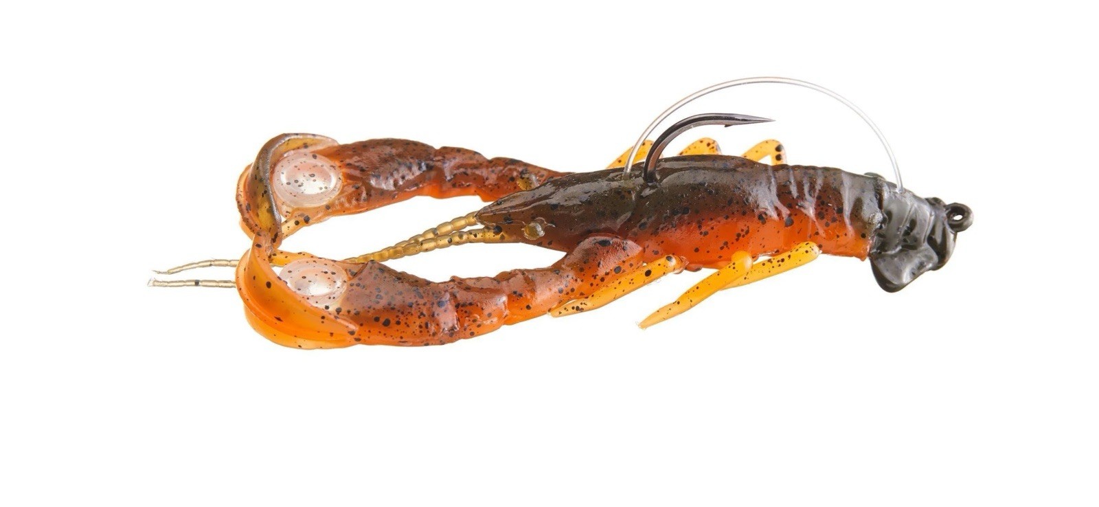 Berkley PowerBait Clatter Craw 1/2oz  3.5”  Green Pumpkin Orange