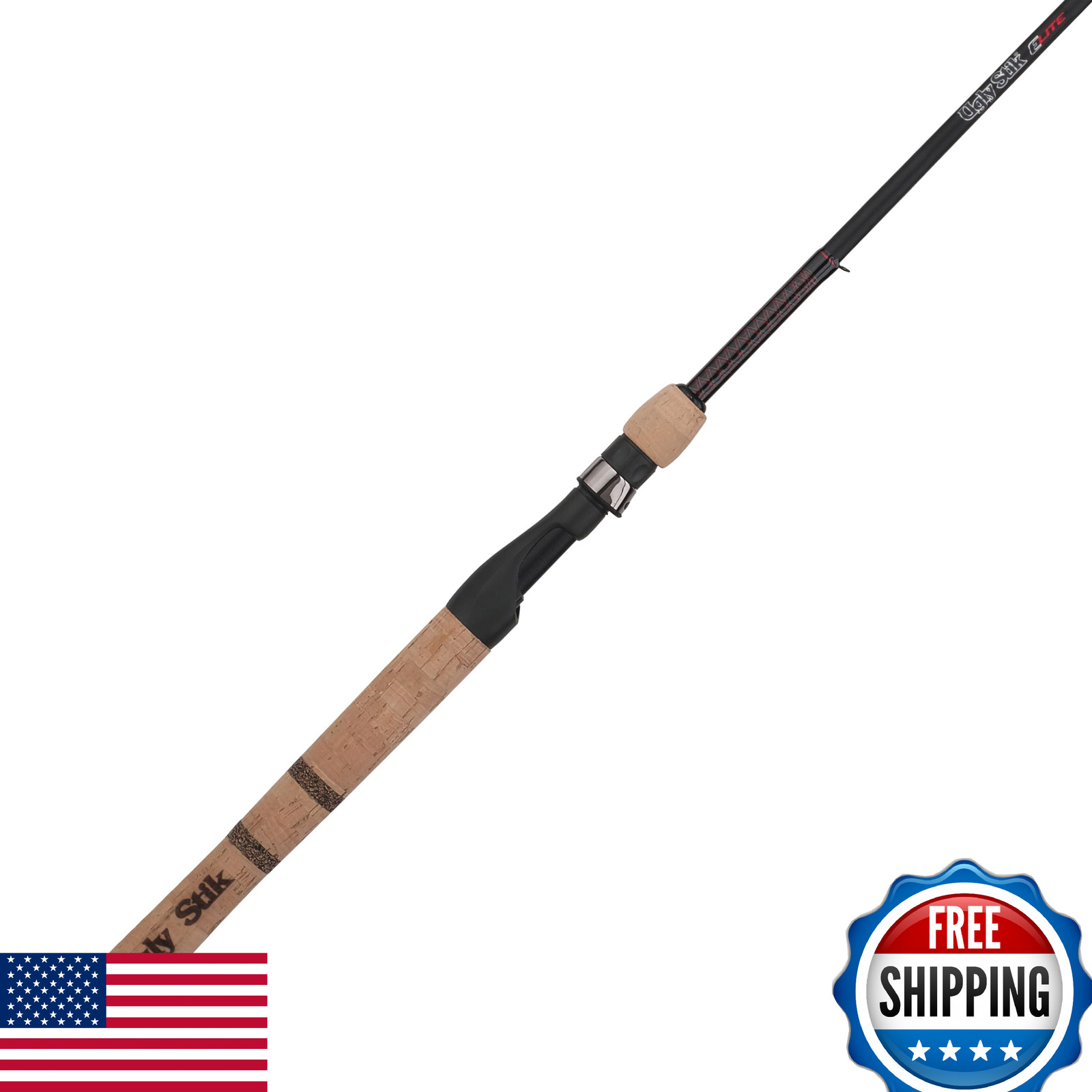 Shakespeare Ugly Stik 7’ Elite Spinning Rod 2-6lb Ultra Light MF 2-Piece