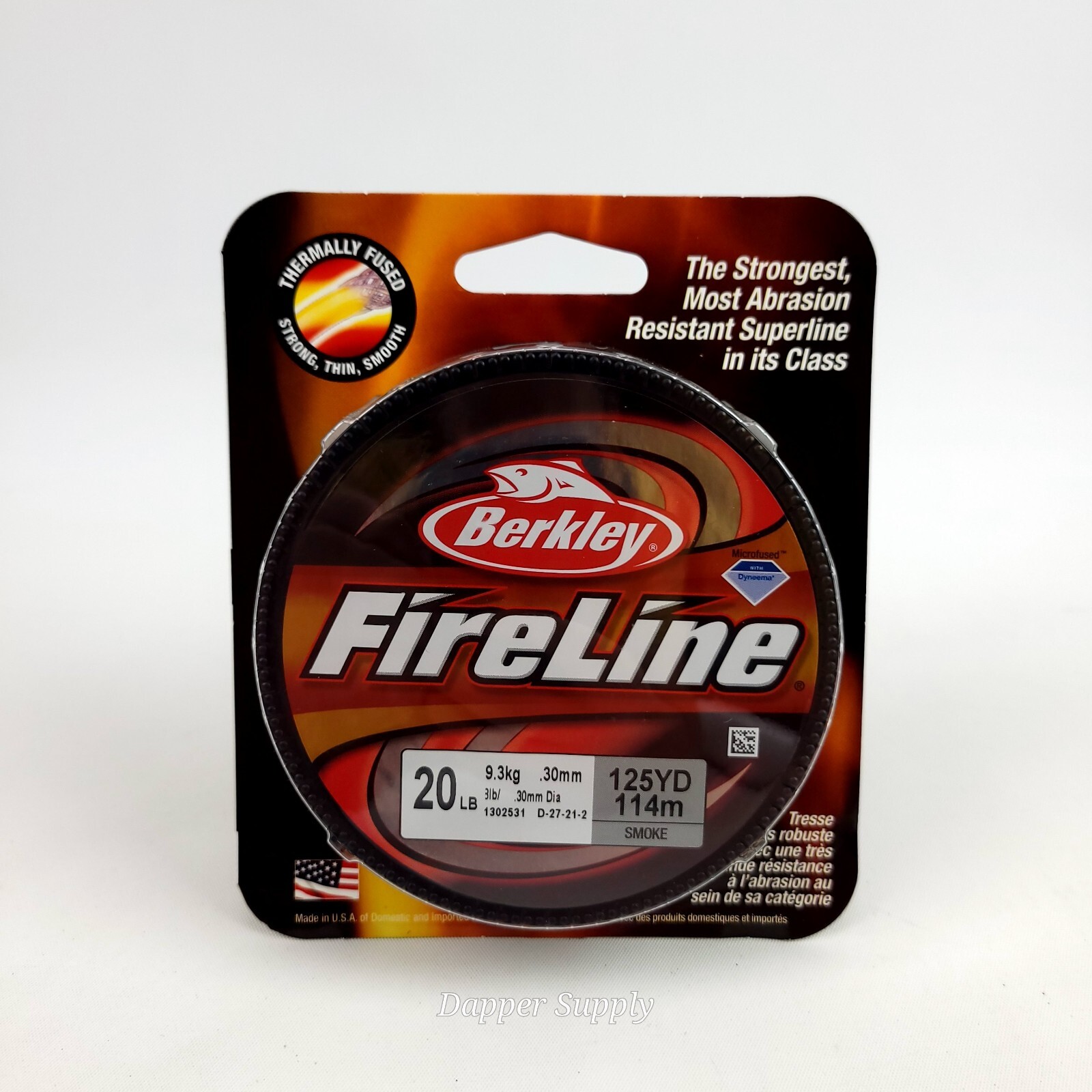 BERKLEY FireLine Braided Fishing Line Smoke Color 20LB 125 Yard/ Spool New