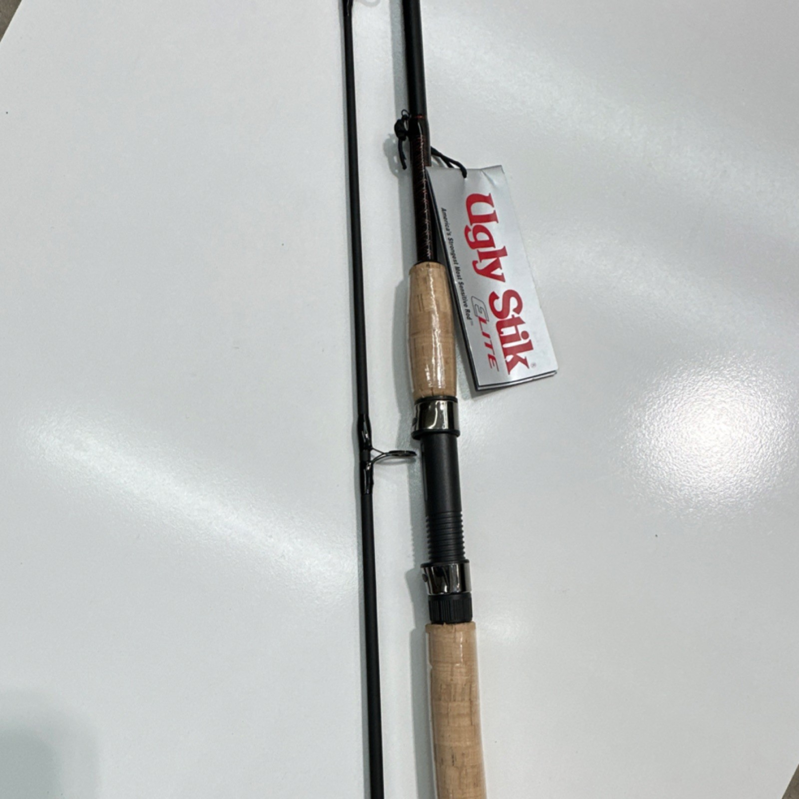 Ugly Stik Elite USESSP862M 8’6″ Medium Spinning Rod Cork Handle Black