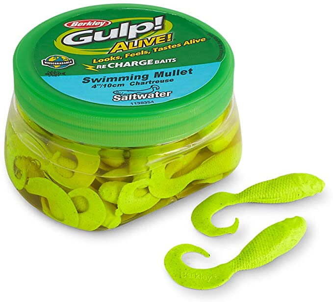 Berkley Gulp Alive Saltwater Swimming Mullet (3″-6″, Pint, Asst. Colors).NEW.USA