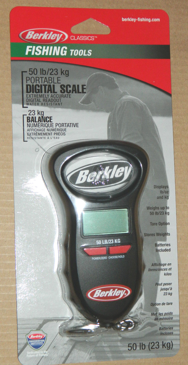 New Berkley Brand 50 LB Digital Portable Fish Scale / Factory Sealed