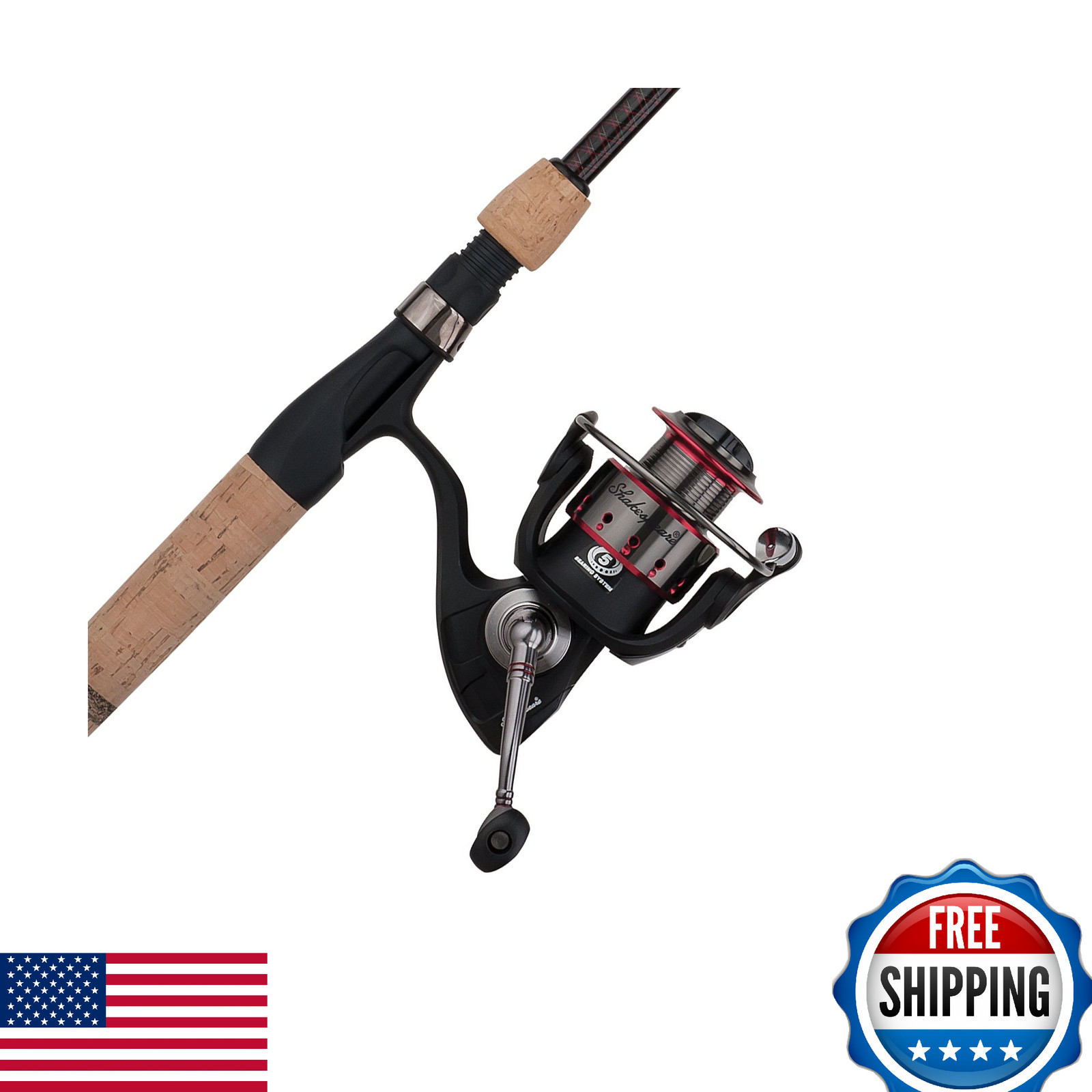 Ugly Stik Elite Spinning Combo, 6’6″ Medium, Multicolor – Durable Rod & Reel