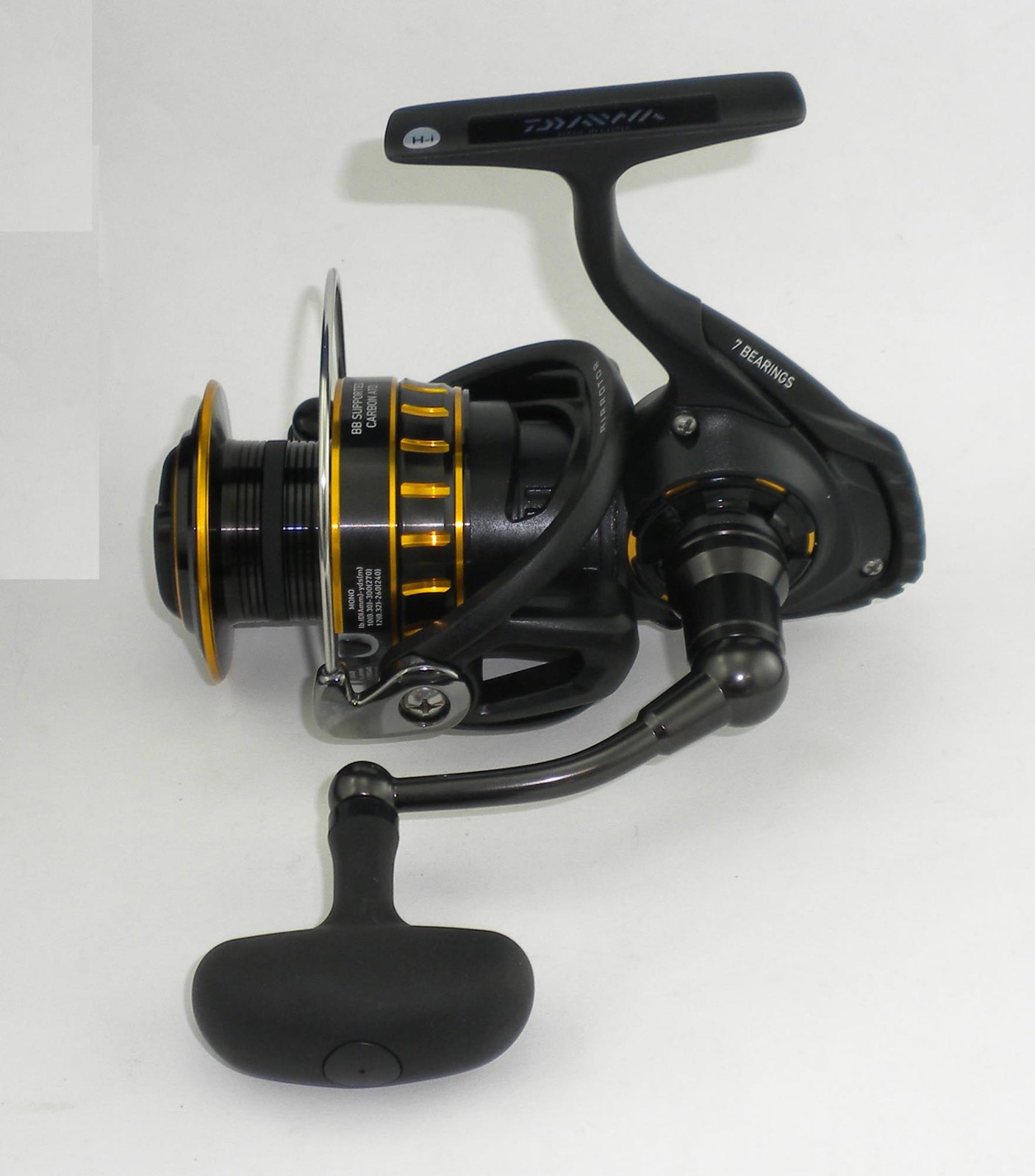 Daiwa BG4000 Black Gold Spinning Reel 14/210 yd Gear Ratio 5.7-1
