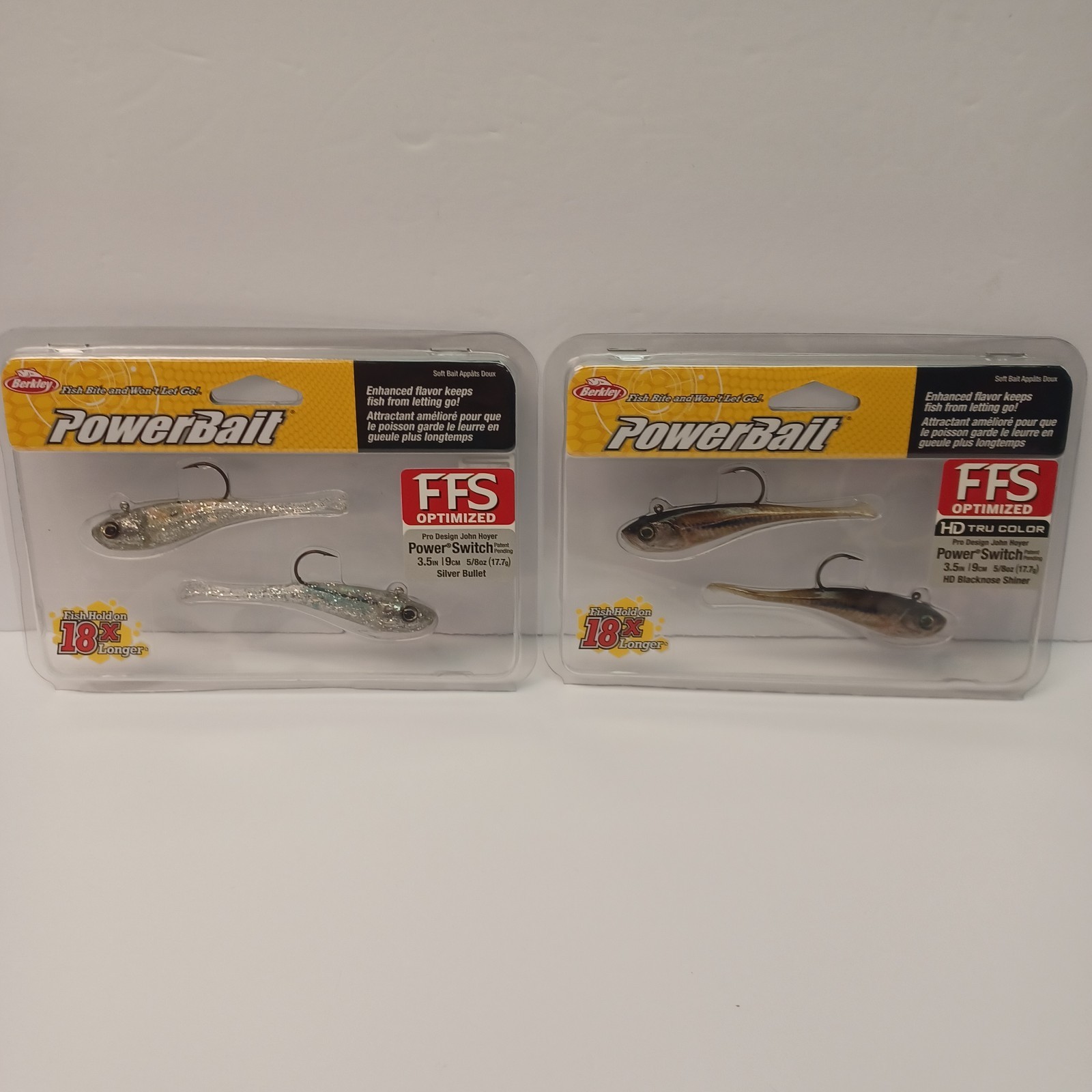Berkley Powerbait fishing lure HD Tru Color 3.5″ 5/8 Oz Power Switch Lot Of 2