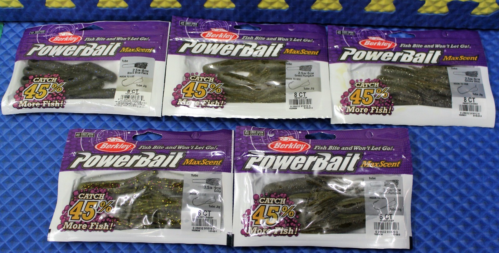 Berkley PowerBait MaxScent Tube PBMST- CHOOSE YOUR SIZE AND COLOR!