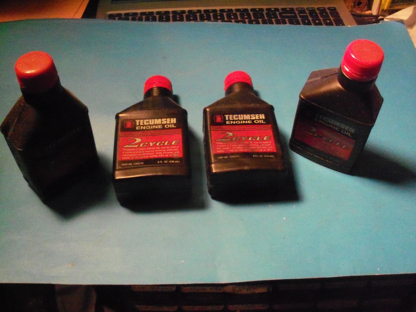 GENUINE 730227 Tecumseh 2cyc engine oil, Jiffy Ice Auger AH600 AV520 HSK600 4 PK