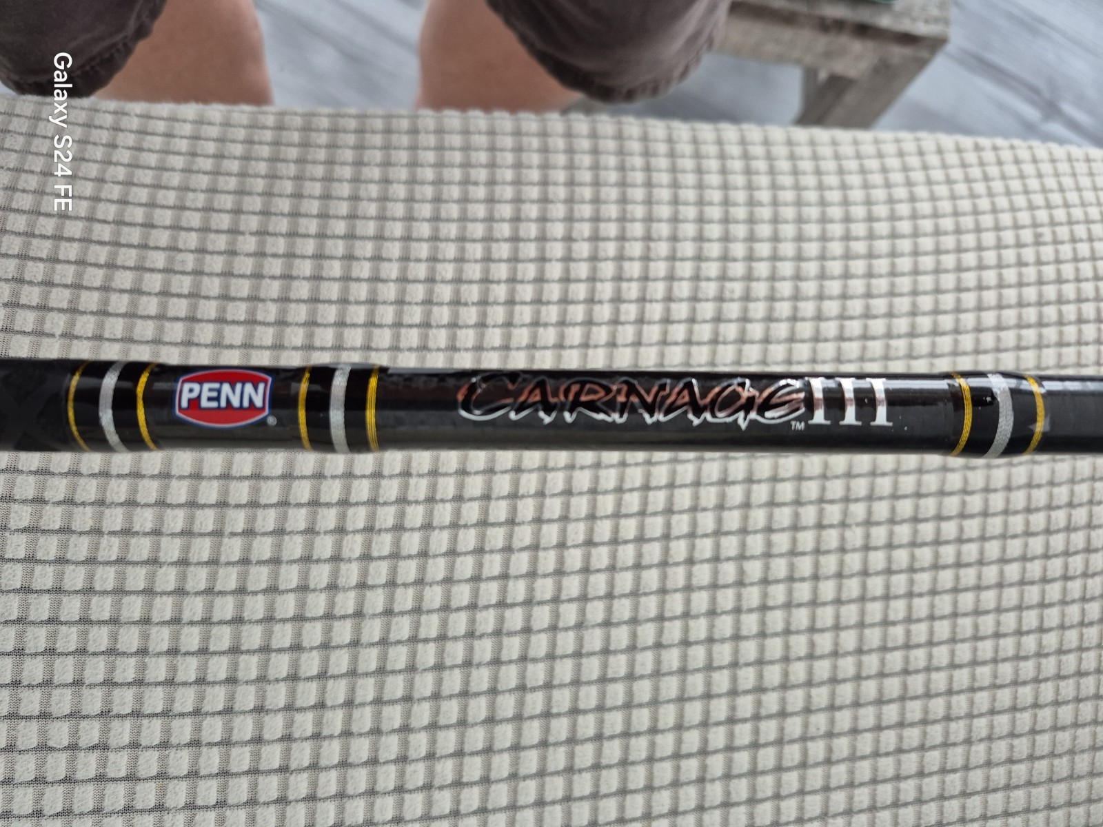 New Penn Carnage III 10′ 2-PC Surf Rod 20-50 Braid/15-30 Mono#