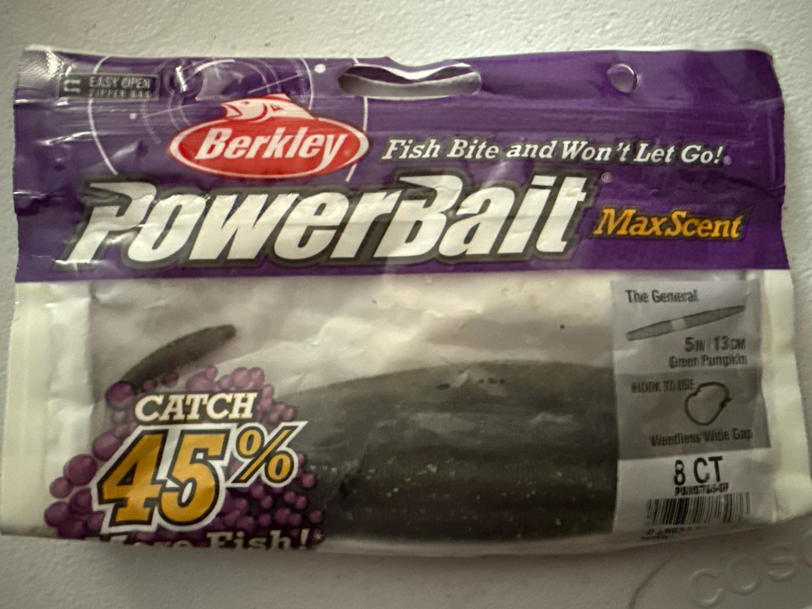 Lot of 5: Berkley Powerbait MaxScent The General 5in Green Pumpkin