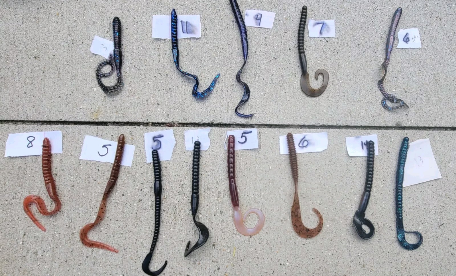 LL11 Berkley And ZOOM SOFT Fishing Bait Lures lot Of 100 Fast Shipping