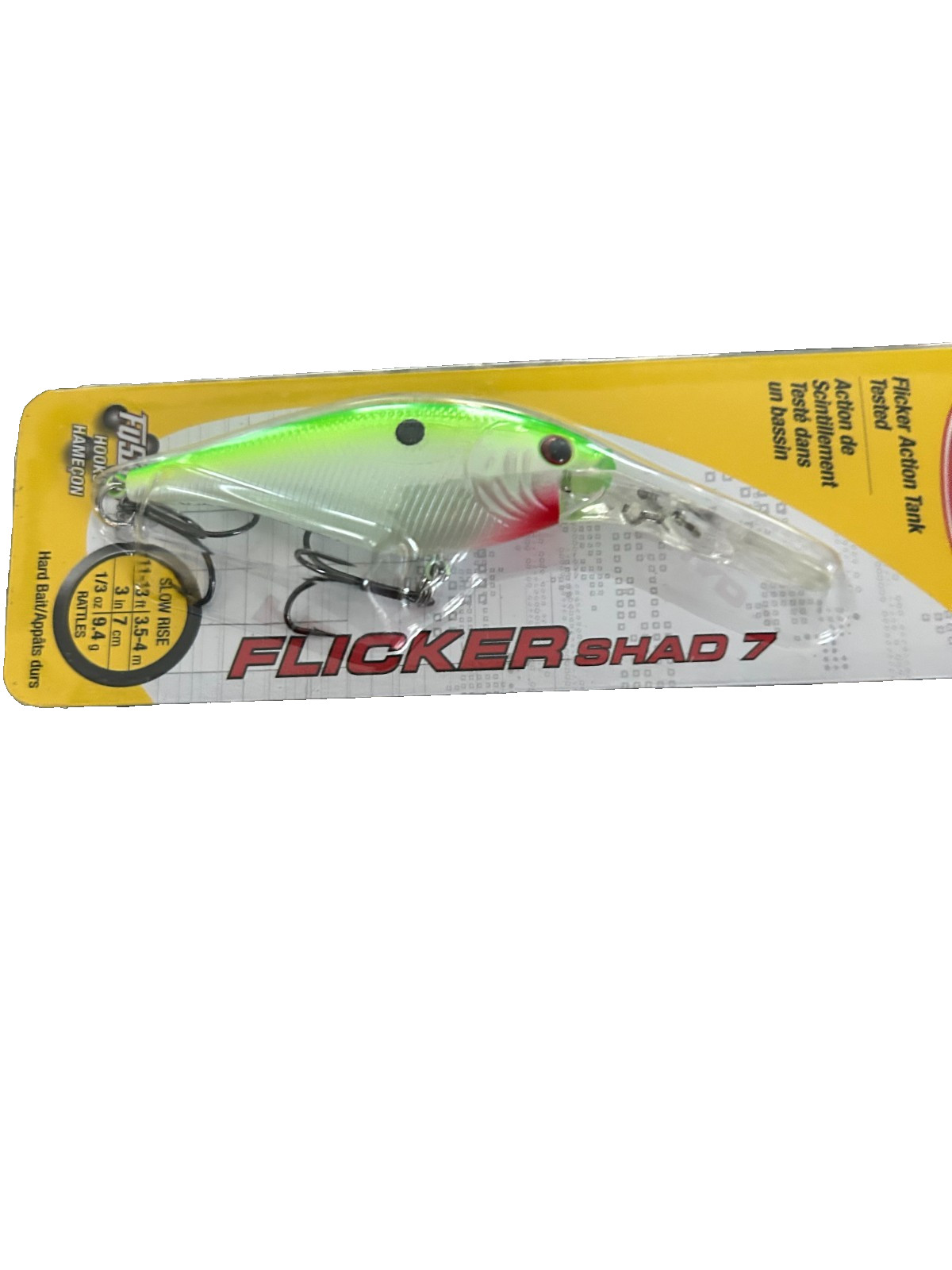 Berkley Flicker Shad 7 Chartreuse/Pearl 1/3oz