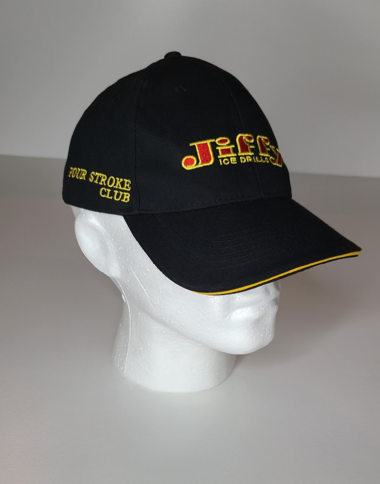 Jiffy Ice Auger Drills Baseball Hat Cap Ice Fishing Four Stroke Strapback