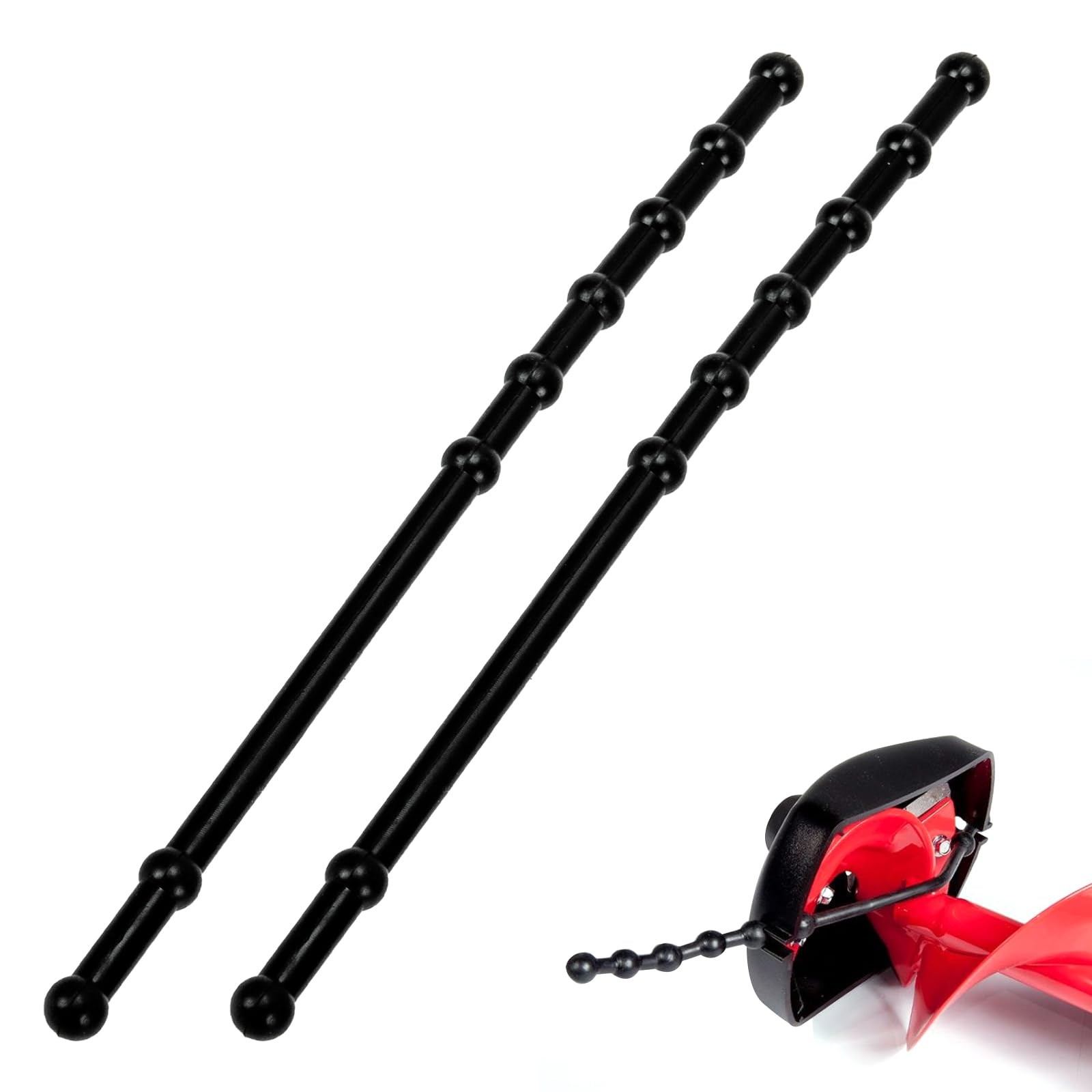 2 Pcs Power Blade Protectors Compatible with Eskimo, Ice Auger Guard Black