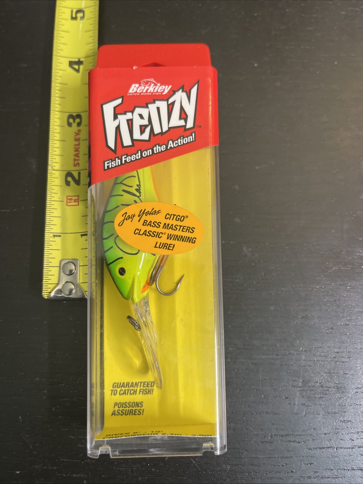 Berkley Frenzy Flicker Shad FDMJYS-FT  Fire Tiger 2 3/4″ 3/8oz Depth 10′ NIB