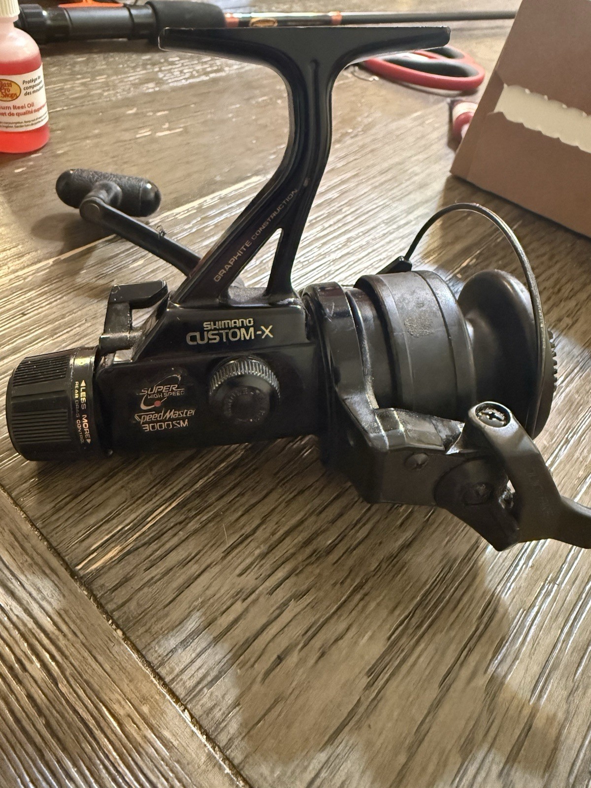 Shimano Custom-X SpeedMaster 3000SM Graphite Fishing Reel Black 3000