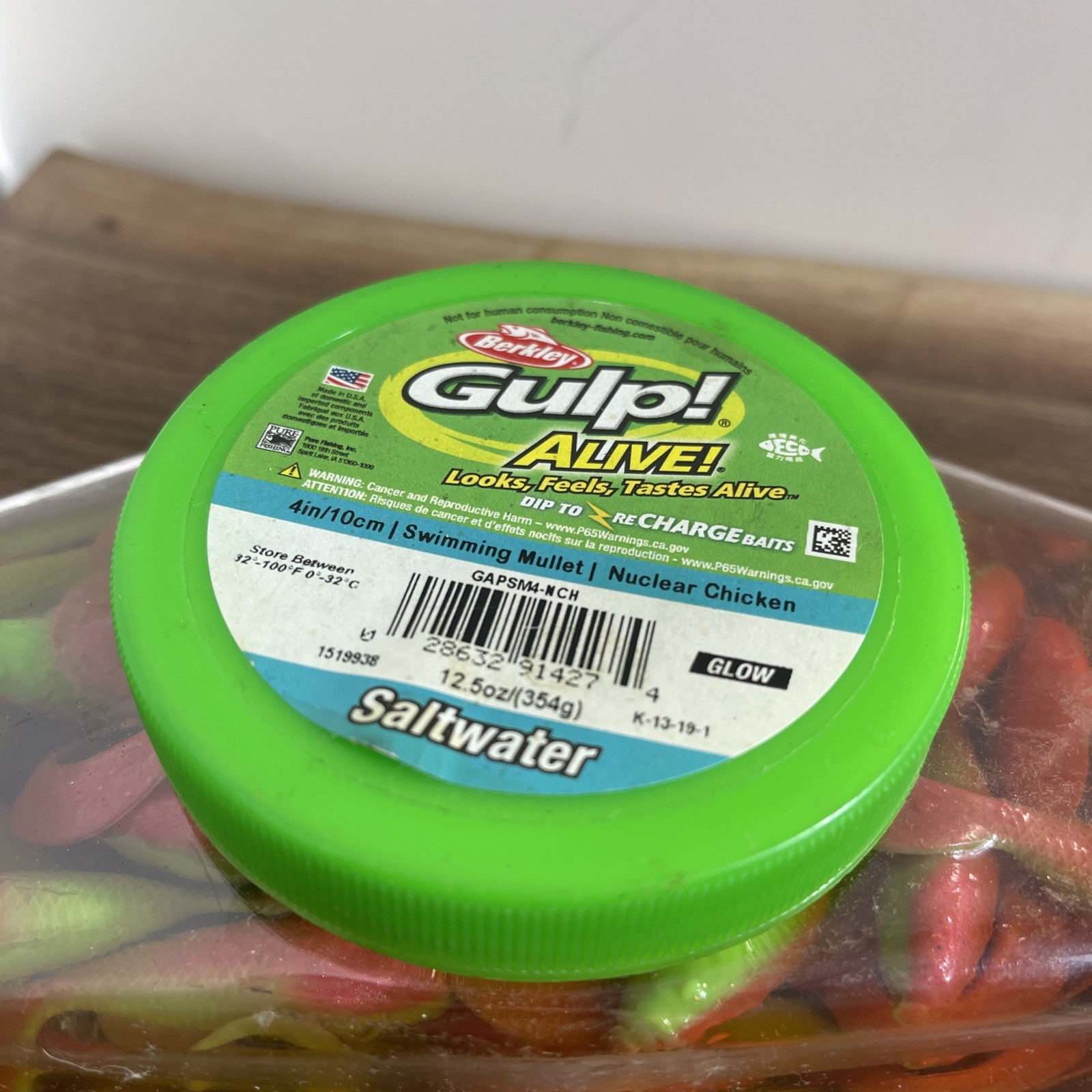 Gulp! Alive! 4” Salt Water Nuclear Chicken