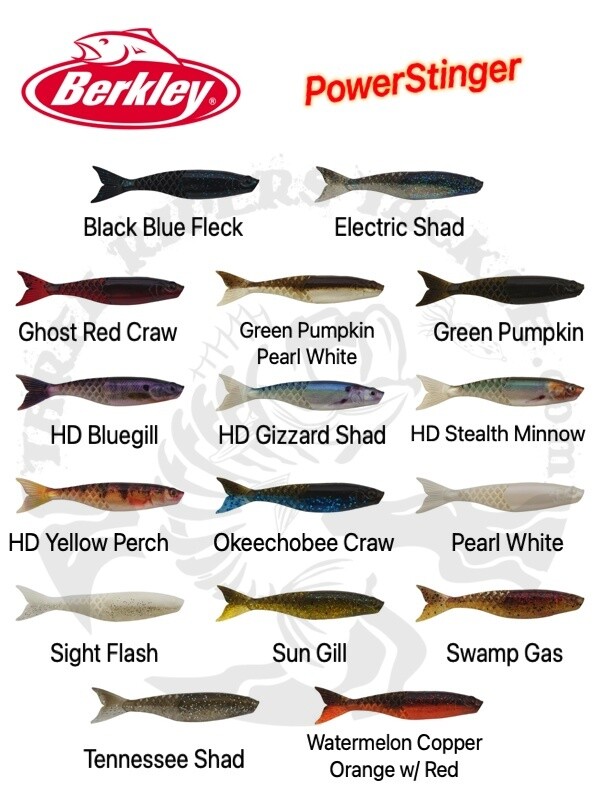 SALE – Berkley PowerBait Power Stinger Bladed Jig Trailer – Choose Size / Color