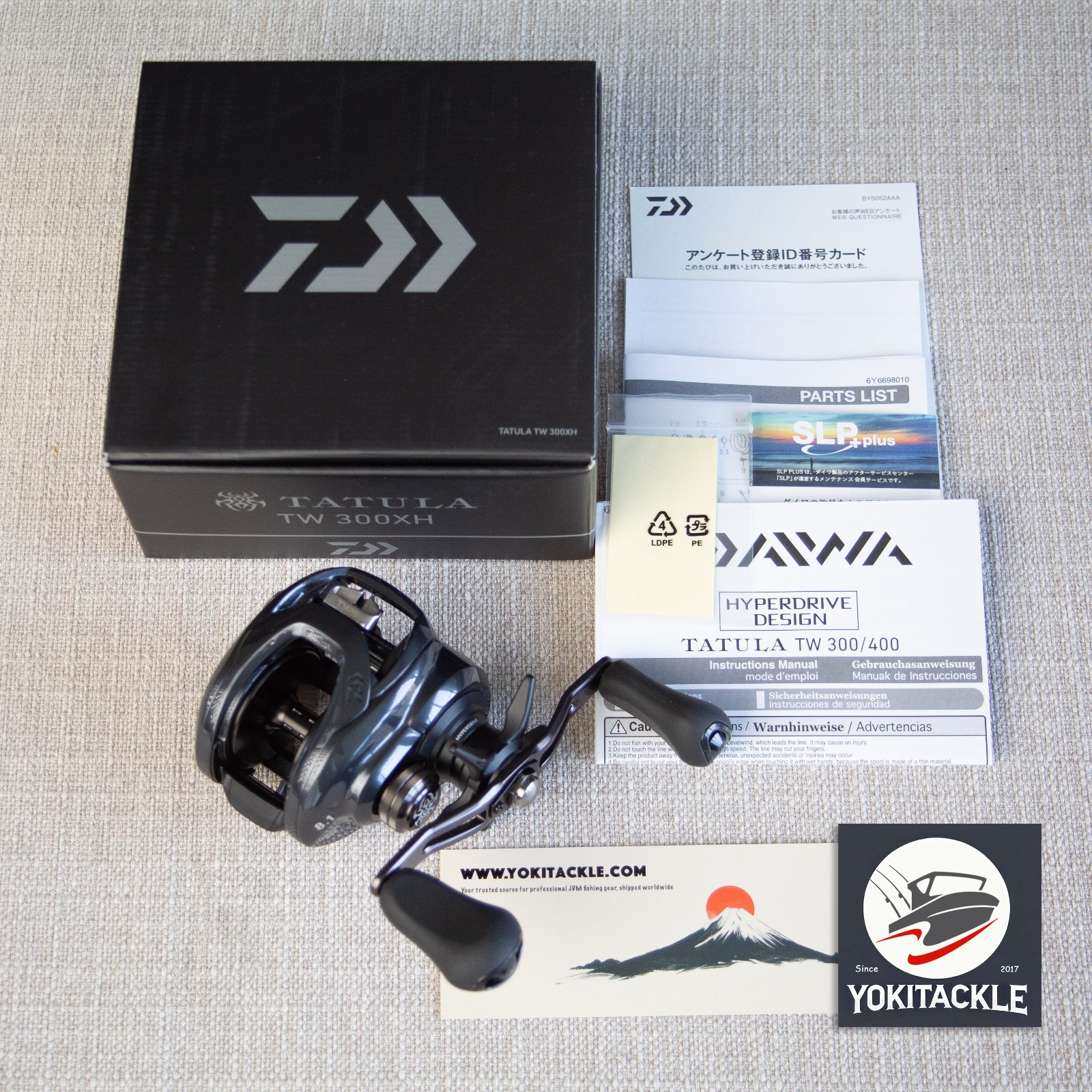 Daiwa 21 TATULA TW 300XH 8.1 Right Reel -Watch Our ProductVideo-