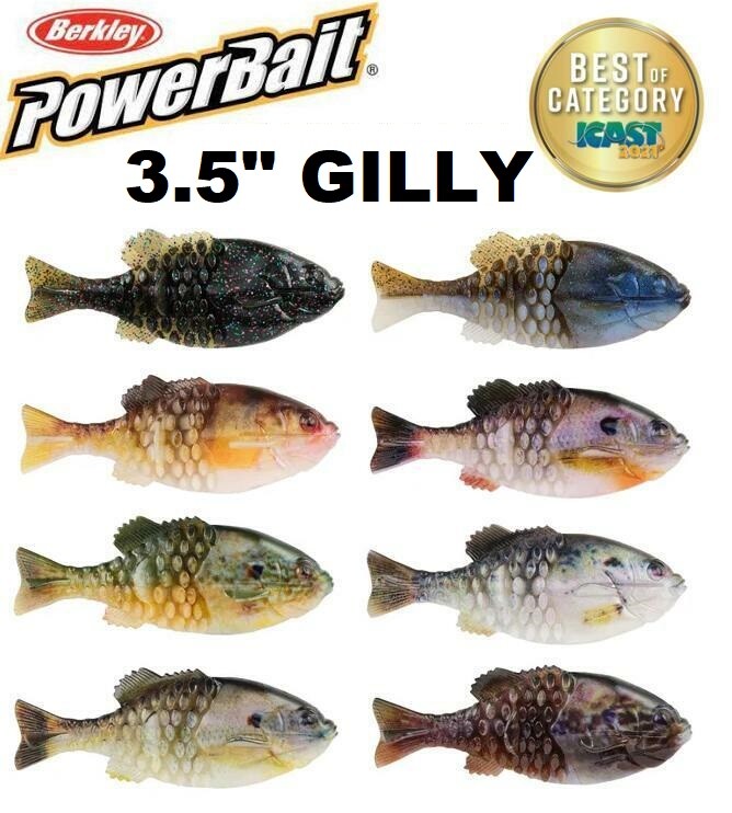 Berkley PowerBait 90mm Gilly 3.5″ Soft Body Swimbait Fish – Choose Color