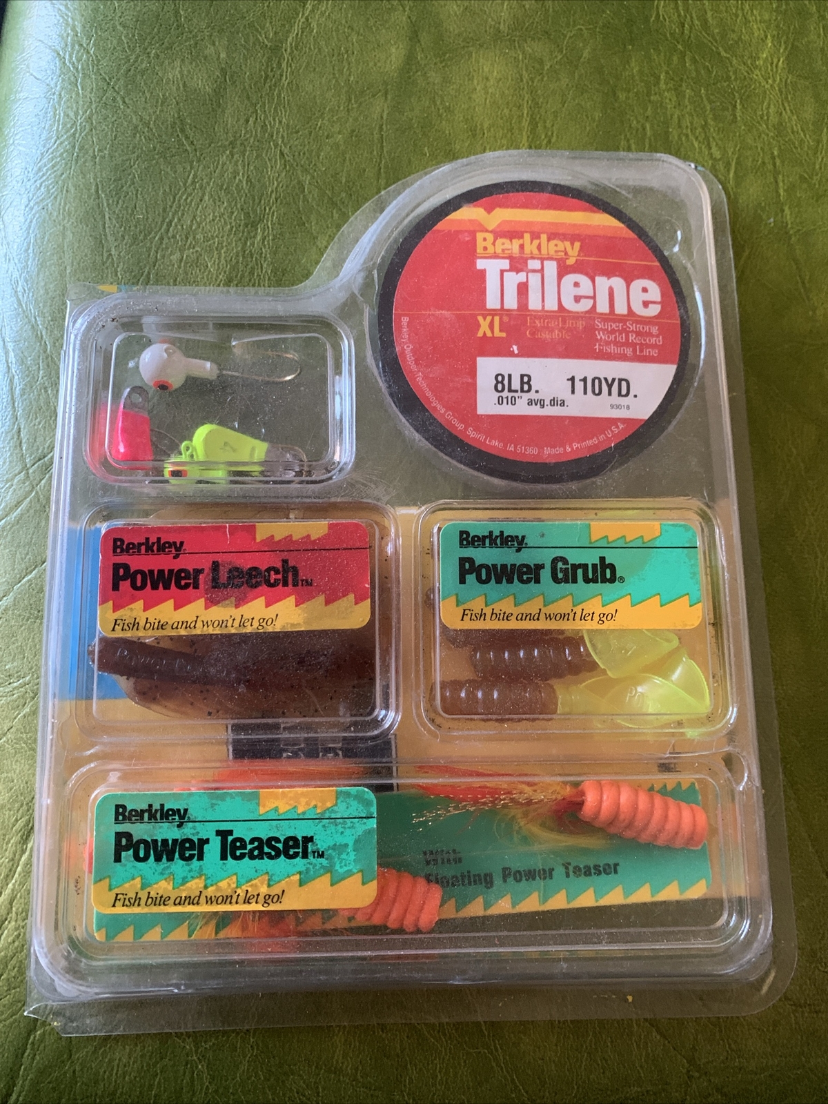 Vintage 1992 Sealed BERKLEY POWER BAIT New Old Stock Lot Walleye Kit Trilene