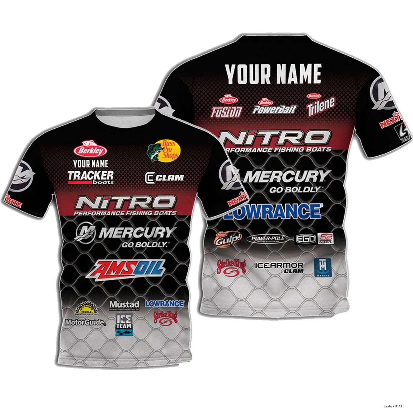 Personalize Men’s Fishing Nitro Boats Berkley T-Shirt Print