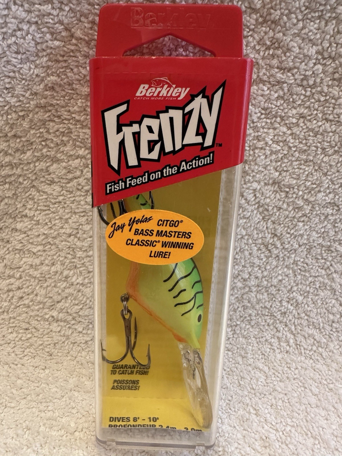 Berkley Frenzy Crankbait…FDM-FT Fire Tiger…3/8 Oz 2 3/4”…NIB…Discontinued…Rare