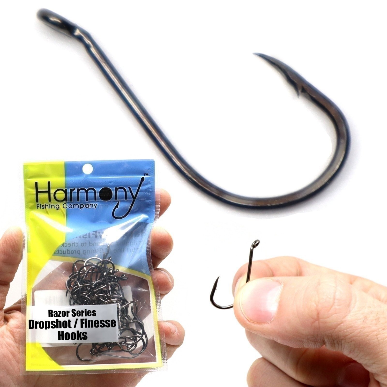 Harmony Fishing – Razor Series Dropshot Finesse Fishing Hooks