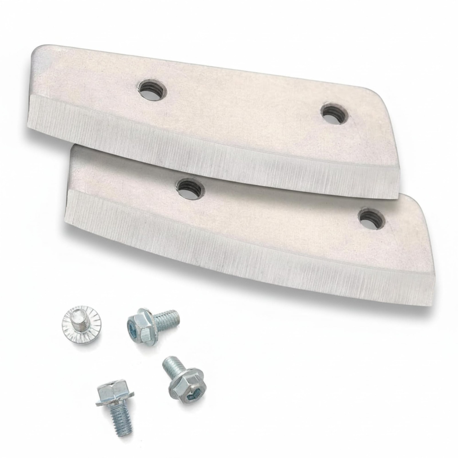 2 Pack 6in Ice Auger Flat Replacement Blades HD Stainless Steel for Eskimo