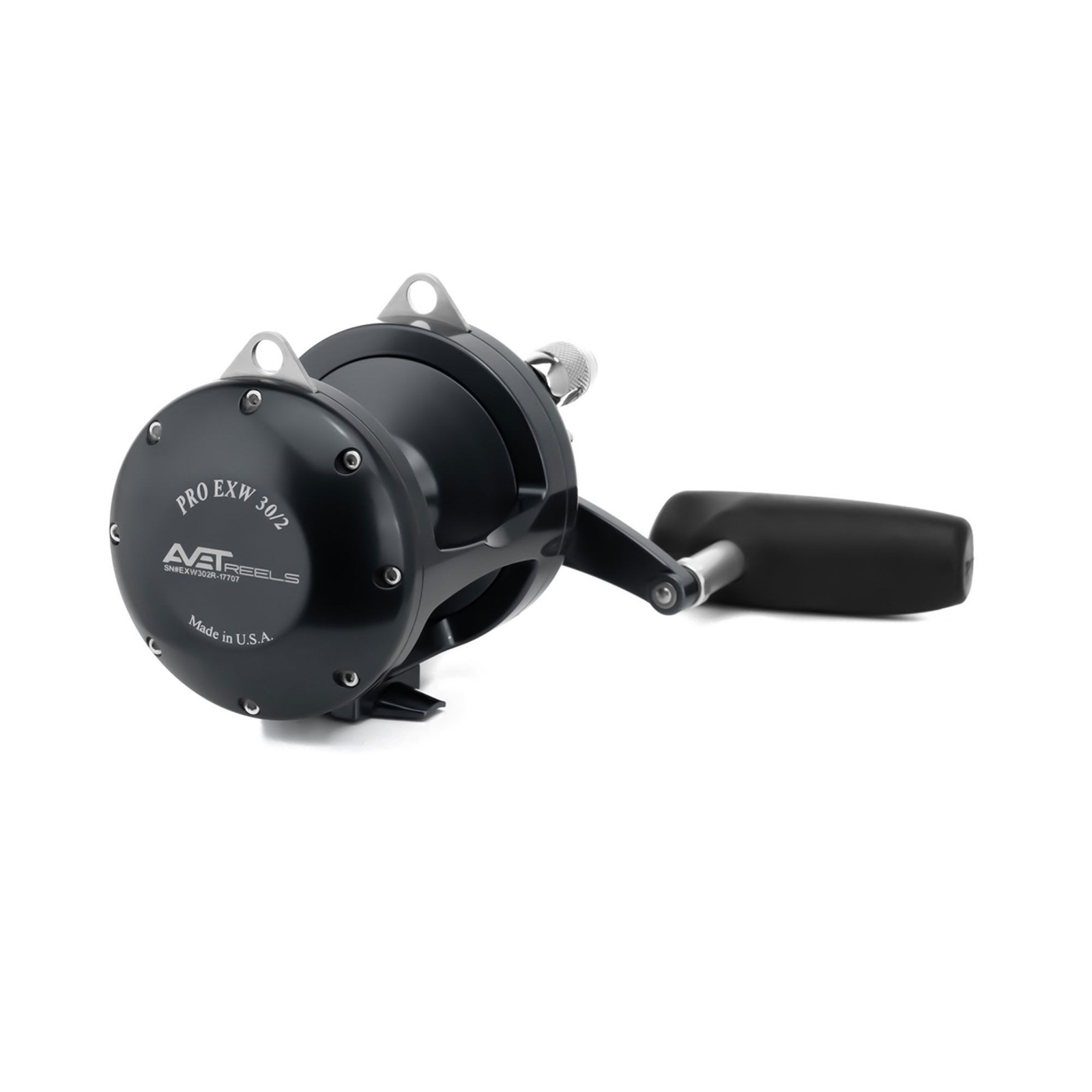 Avet EXW 30/2 Two-Speed Lever Drag Reel, RH, Black