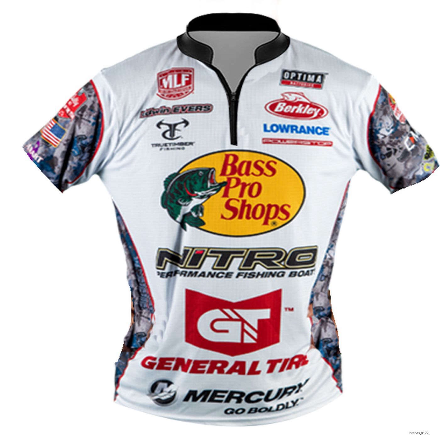 Custom MLF Berkley Bass Pro Fishing Bowling Shirt Zip Jersey Tee Shirt S-5XL