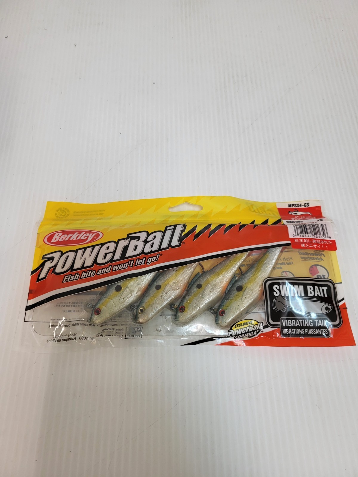 Berkley PowerBait 4″ Swim Shad Chartreuse Shad