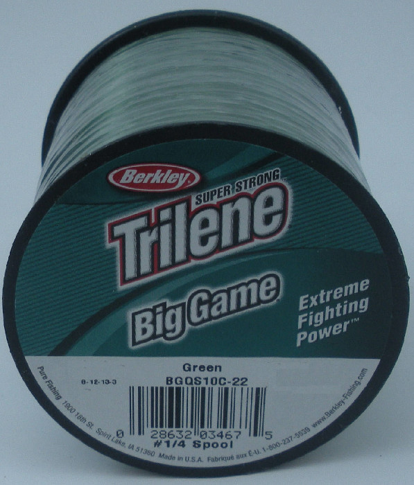 Berkley BGQS15-22 15 Lb Trilene Big Game Mono Line 1/4Lb Spool LoVis Green