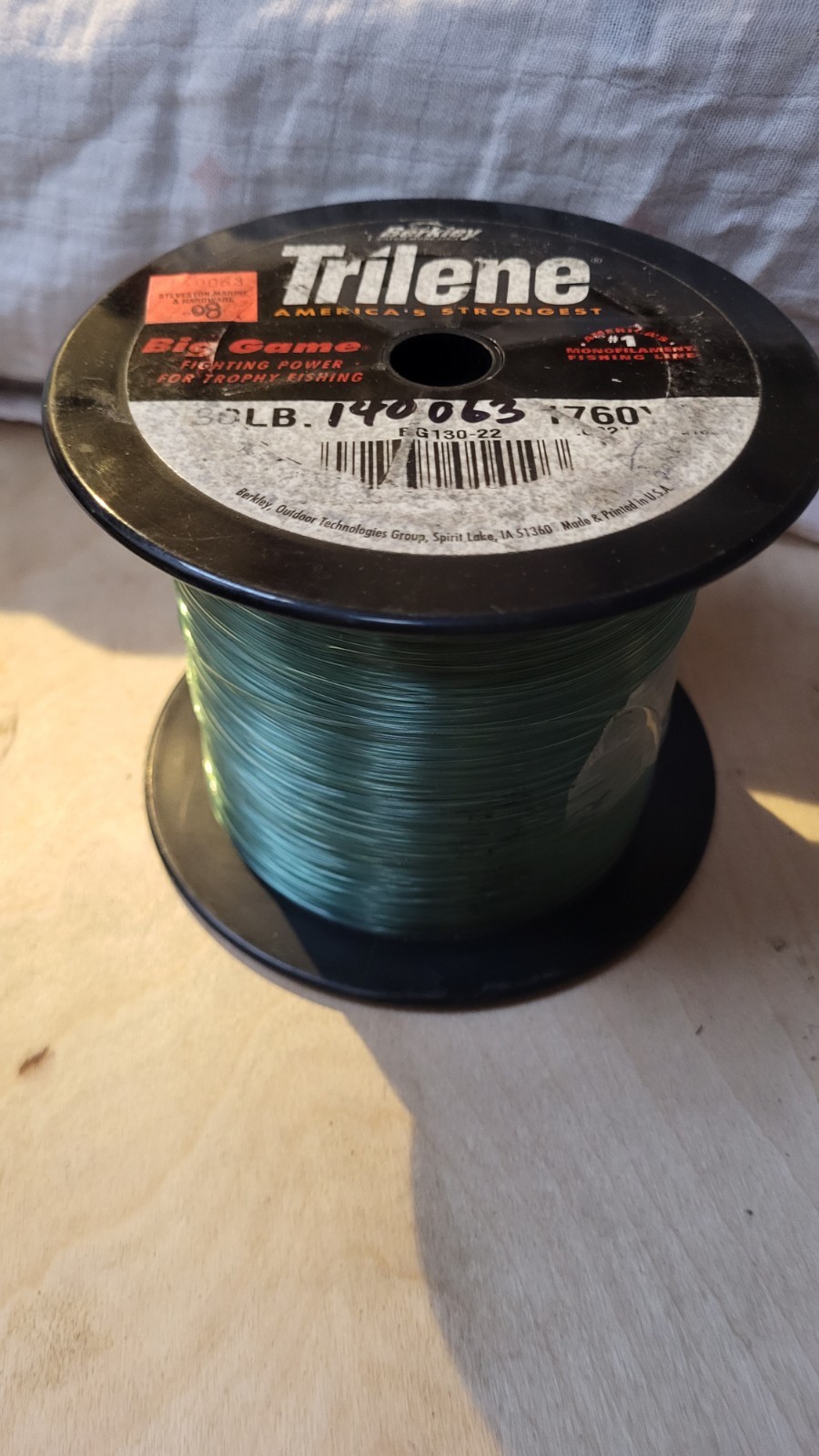 Fishing Line  Heavy-duty  30 lb Test Half Full Service Spool Large Fish Gear