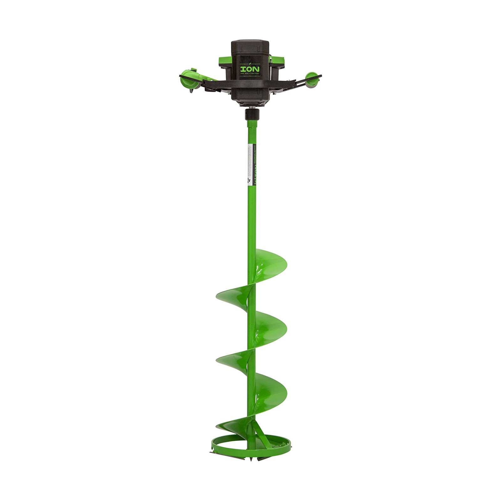 ION Alpha Electric Ice Fishing Auger, Gen 3, 40V Lithium-ion, Steel, Green