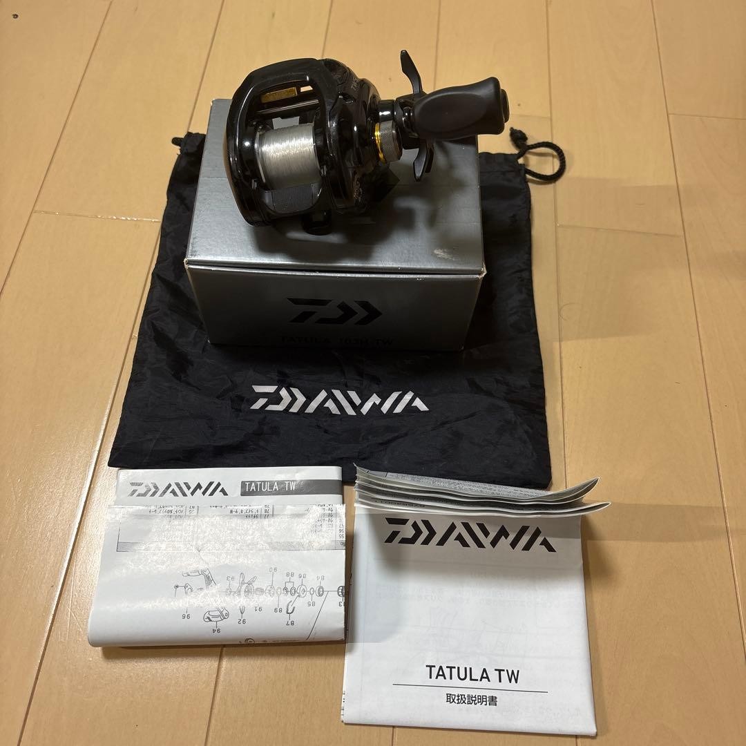 Daiwa TATULA 103H-TW Bait Reel Right Handle Used, Smooth Operation