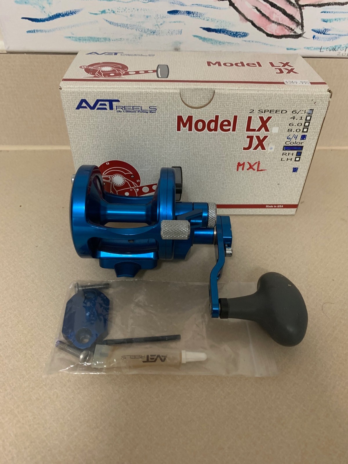 Avet MXL 6/4 Two Speed Fishing Reel in Excellent Condition
