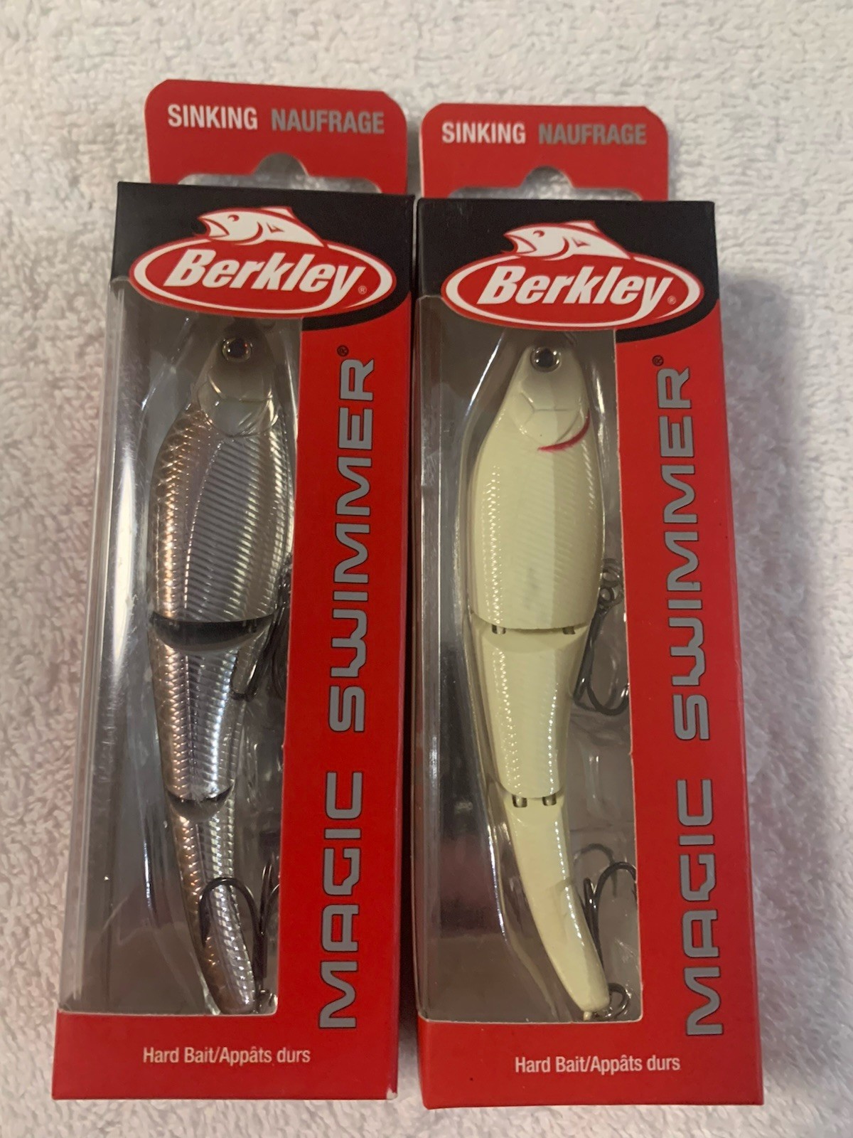 (LOT OF 2) BERKLEY MAGIC SWIMMER 95.  3/8oz.  MULTIPLE COLORS NIP