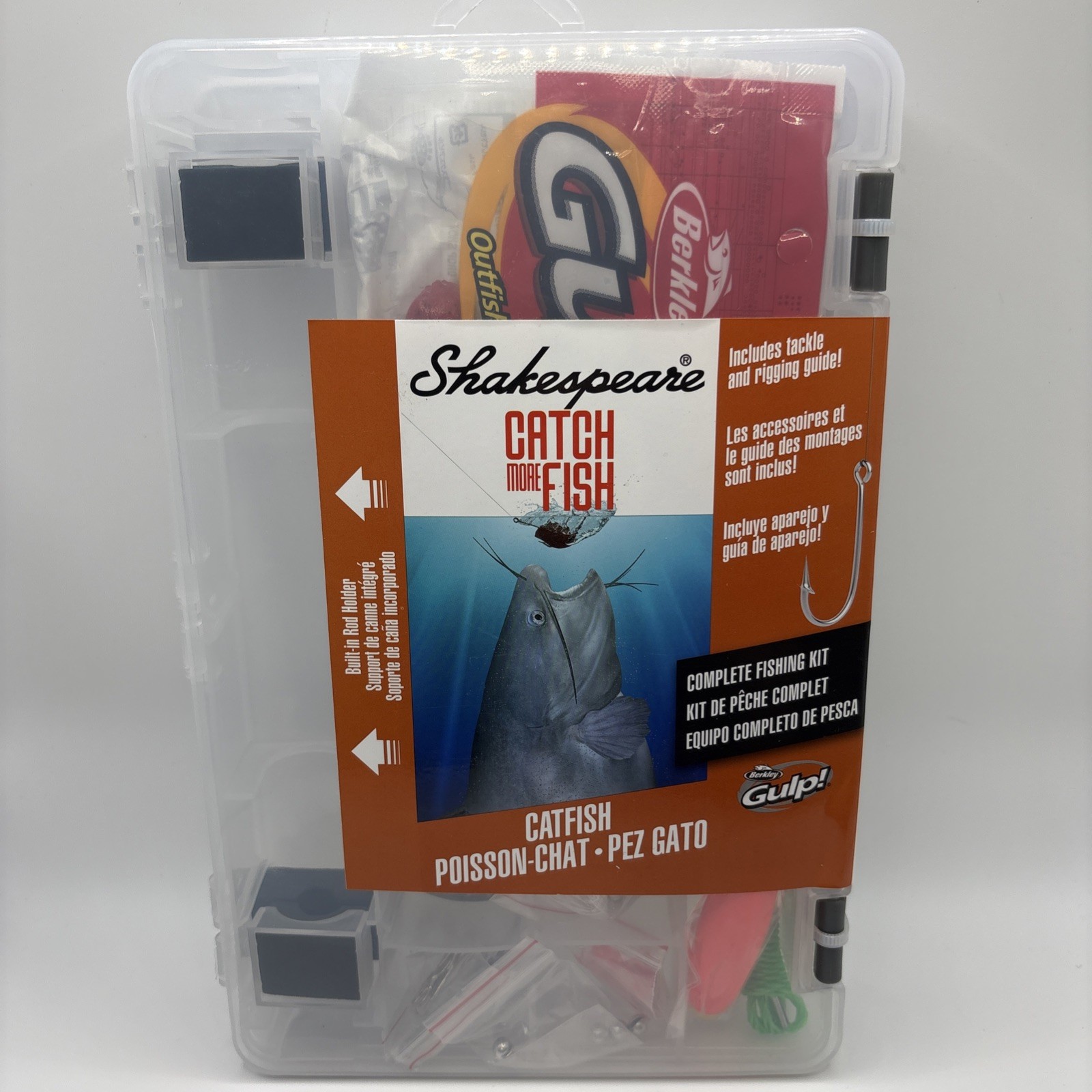 SHAKESPEARE Catch More Fish CATFISH Complete Fishing Kit #CATFISH2TBKIT
