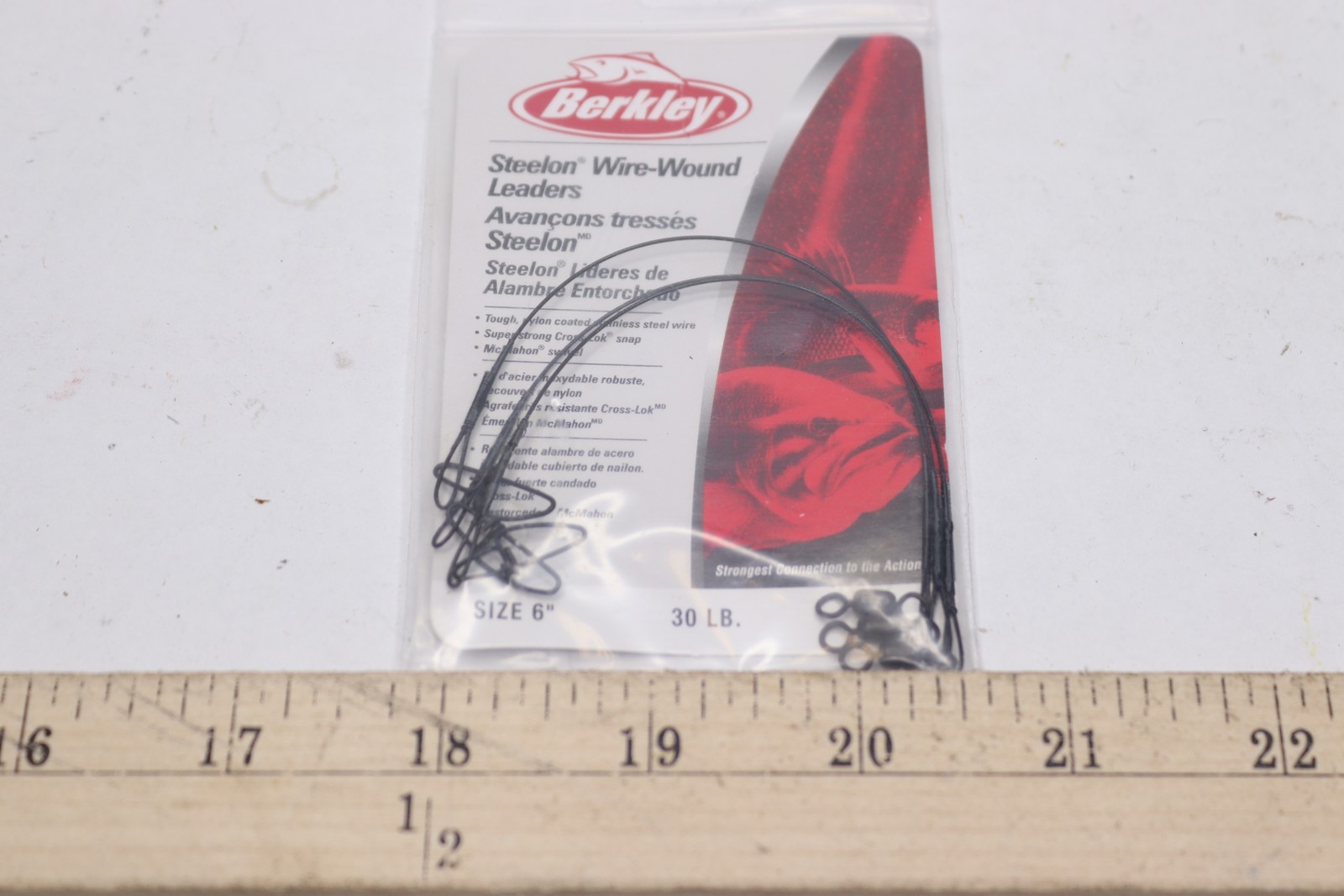 Berkley Test Trolling Leader Black 30 lb. 6″ 3W630BL