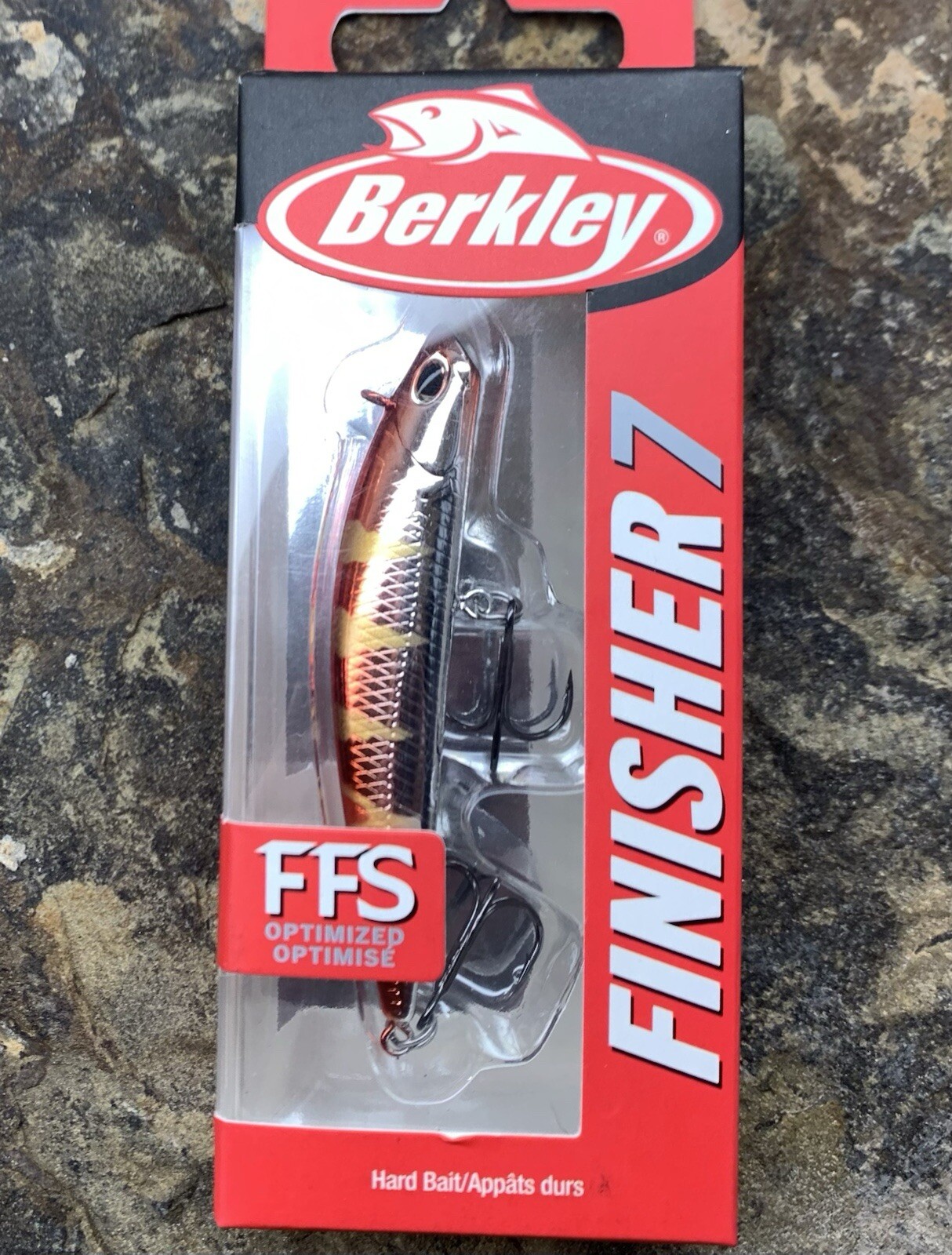 Berkley Finisher 7 FFS Bait. Chrome Red Perch. New. 2.75”