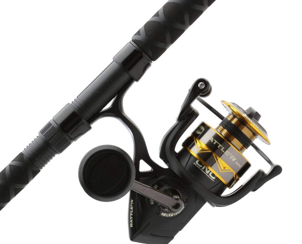 Penn BTLIV5000802MH Battle IV 5000 2-Piece, 12-25lb 8′ Combo