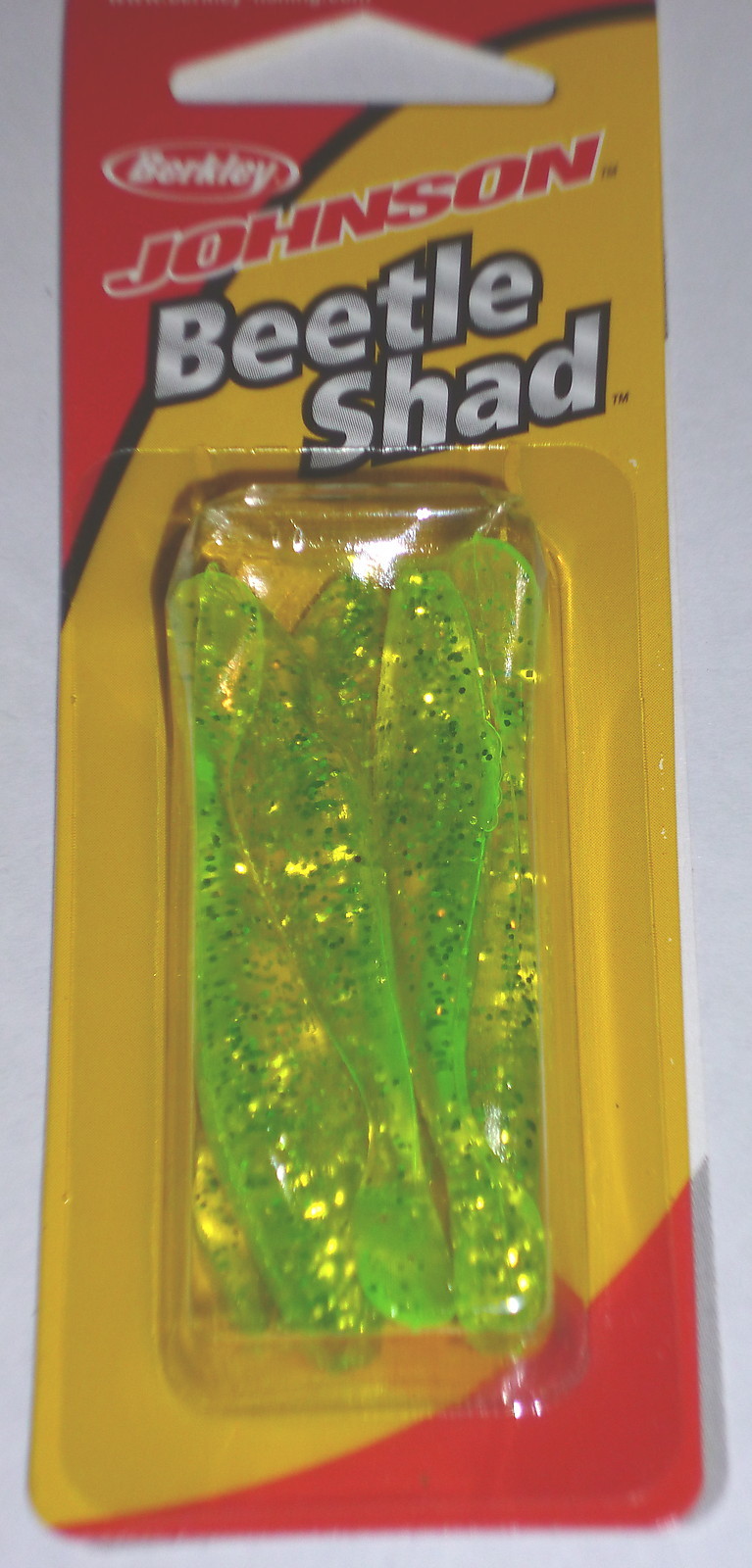 Berkley Johnson 2″ Beetle Paddle Shad (Chartreuse Silver Flake-6/pack)