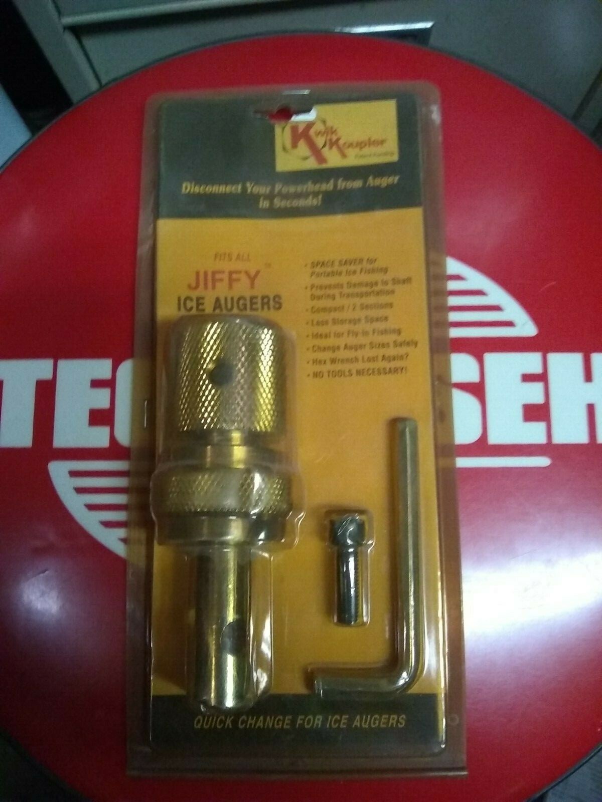 JIFFY KWIK KOUPLER FITS 7/8″ SHAFT WOW HEAVY DUTY ALMOST 3 POUNDS OF STEEL