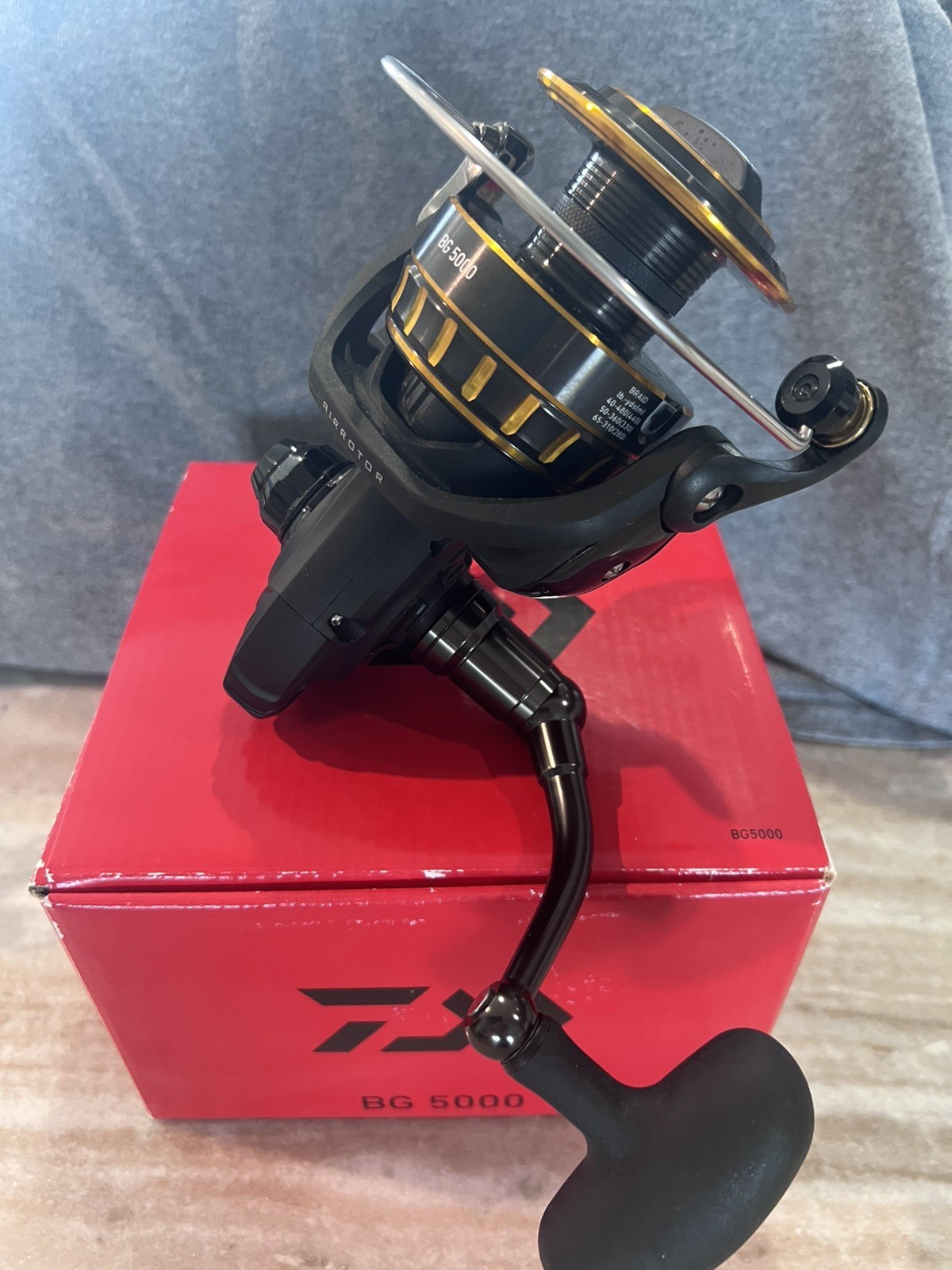 Daiwa BG5000,7-Bearings Spinning Reel, Aluminum Body, Digigear, AirRotor