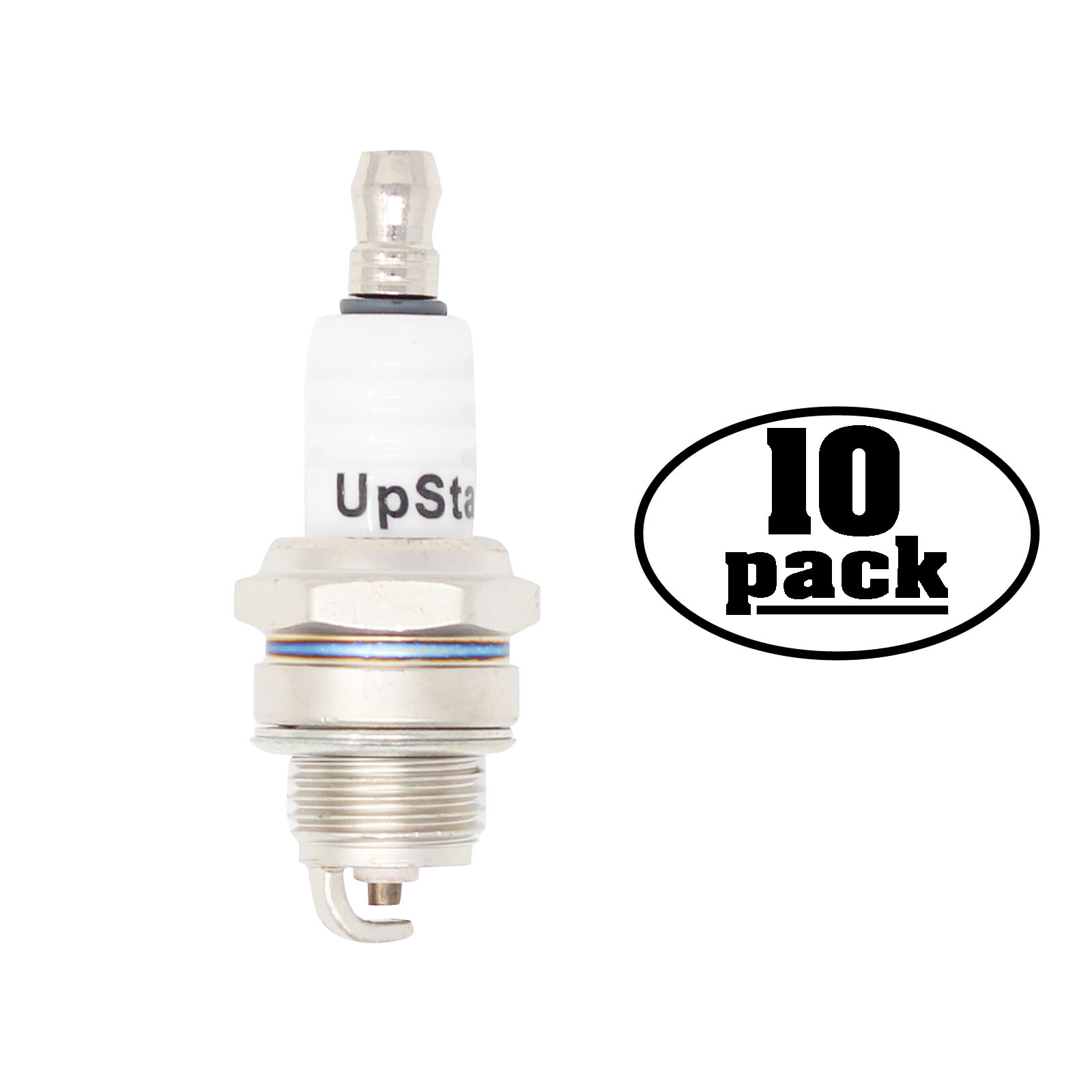 10-Pack Compatible Spark Plugs for Homelite 20 Chainsaw, Husqvarna 225B Blower