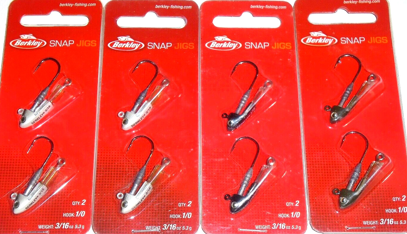 Berkley 3/16 Snap Jigs (Lot of 4-2 per pack-SJ316-5)